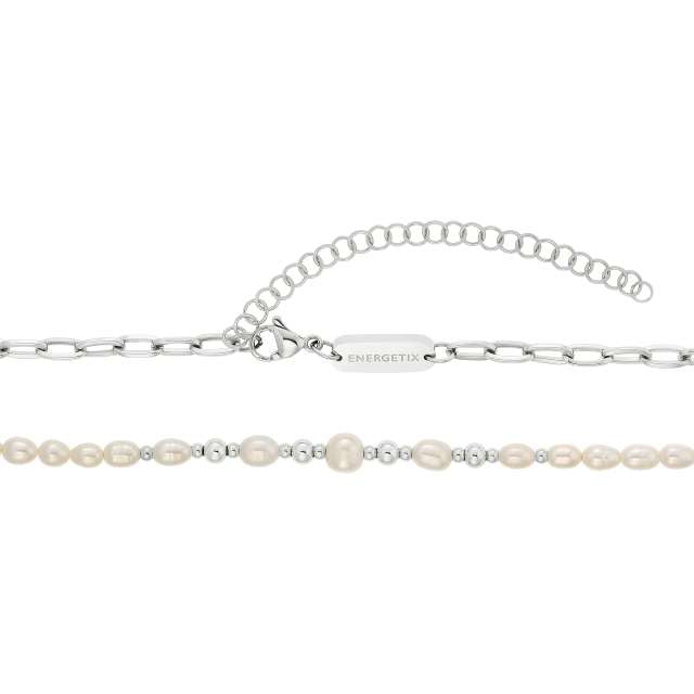 Energetix zartes Süßwasser Perlen Collier mit Magnetkraft