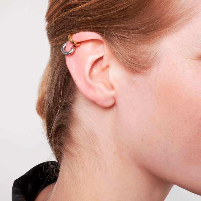 Ear Cuffs gold und silberfarben im Set