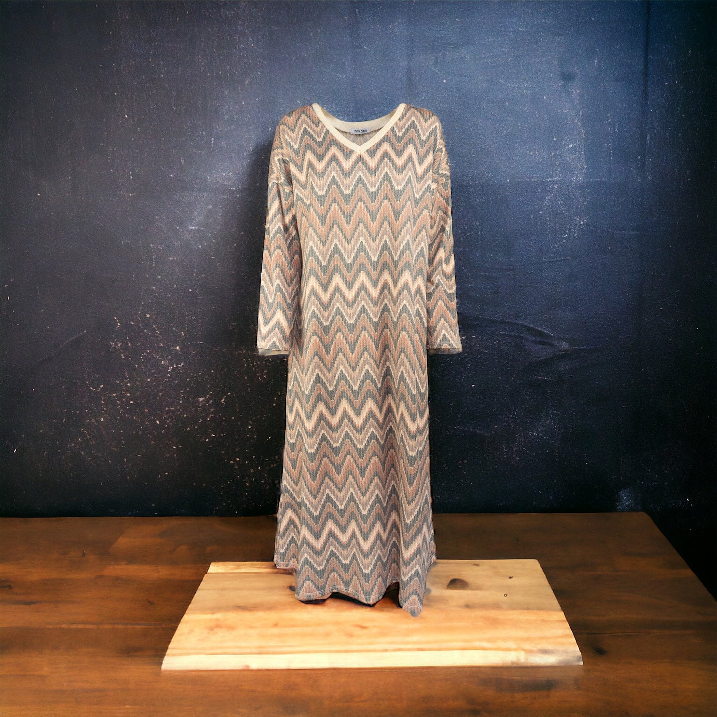 Kleid, Langarm Lurex, verschiedene Farben
