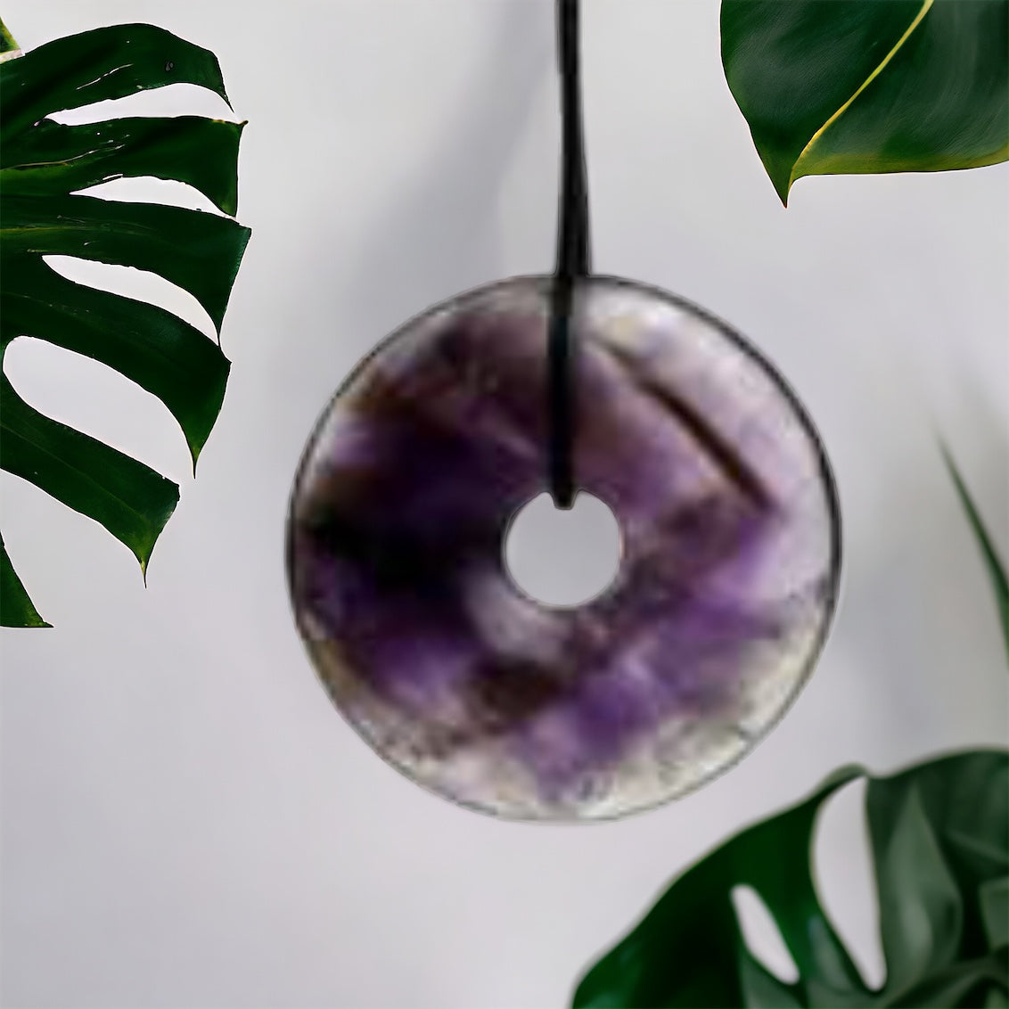 Edelstein Amethyst Anhänger Donut