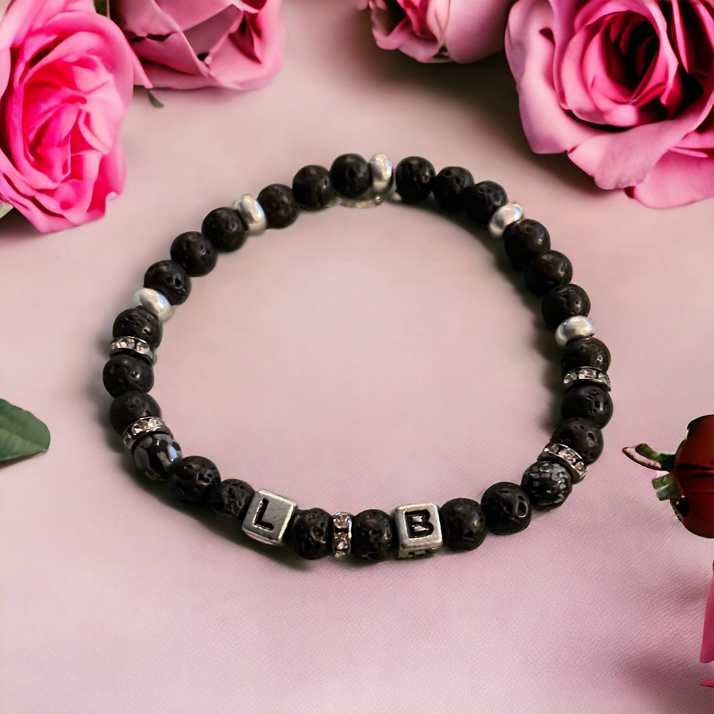 Zusatz Option für Edelstein Armband mit Wunsch Buchstaben oder Anhänger