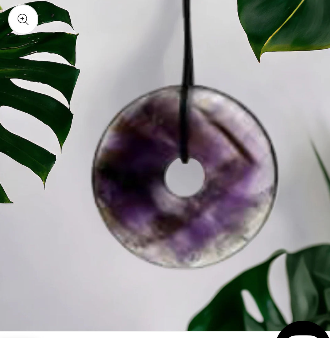 Edelstein Amethyst Anhänger Donut