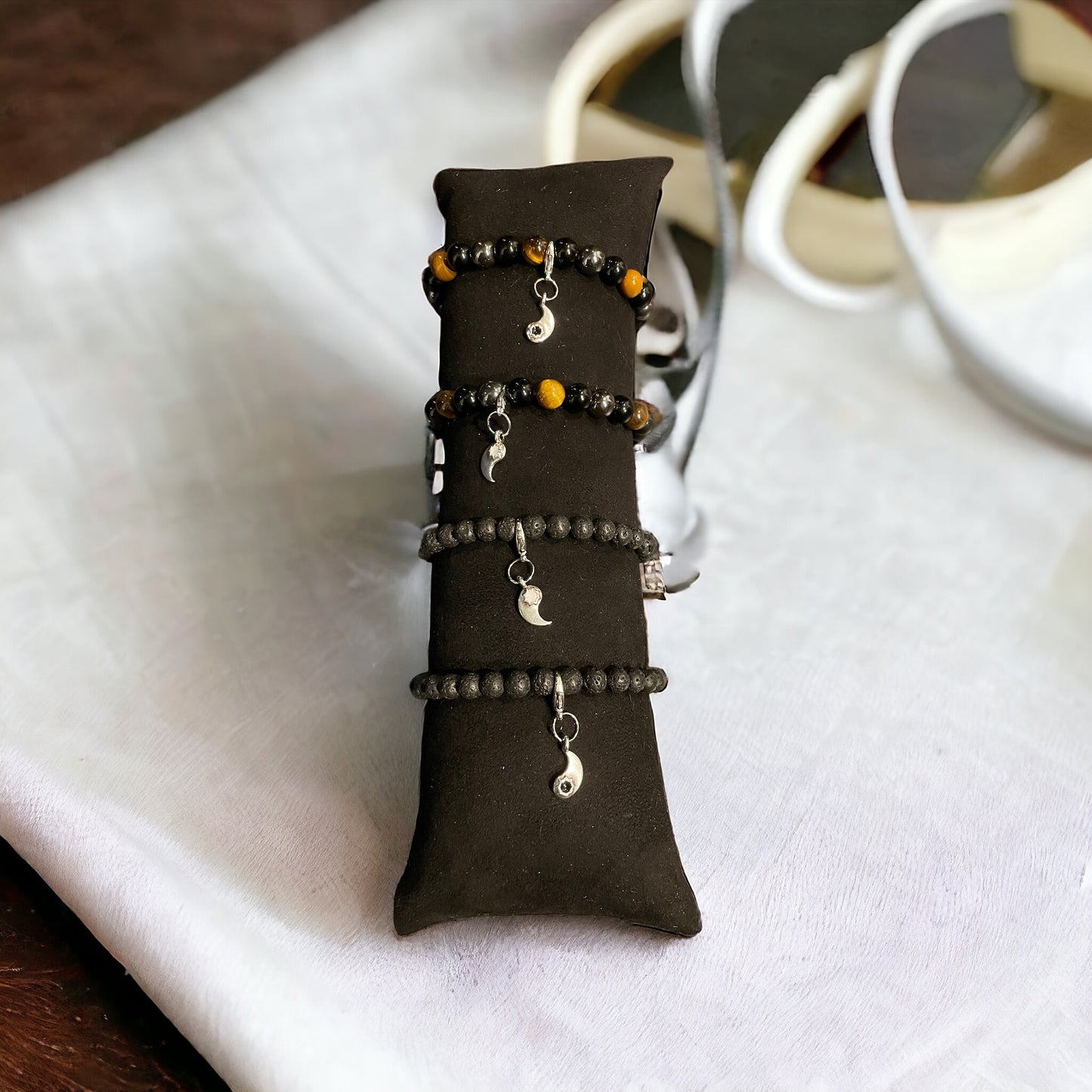 Zusatz Option für Edelstein Armband mit Wunsch Buchstaben oder Anhänger