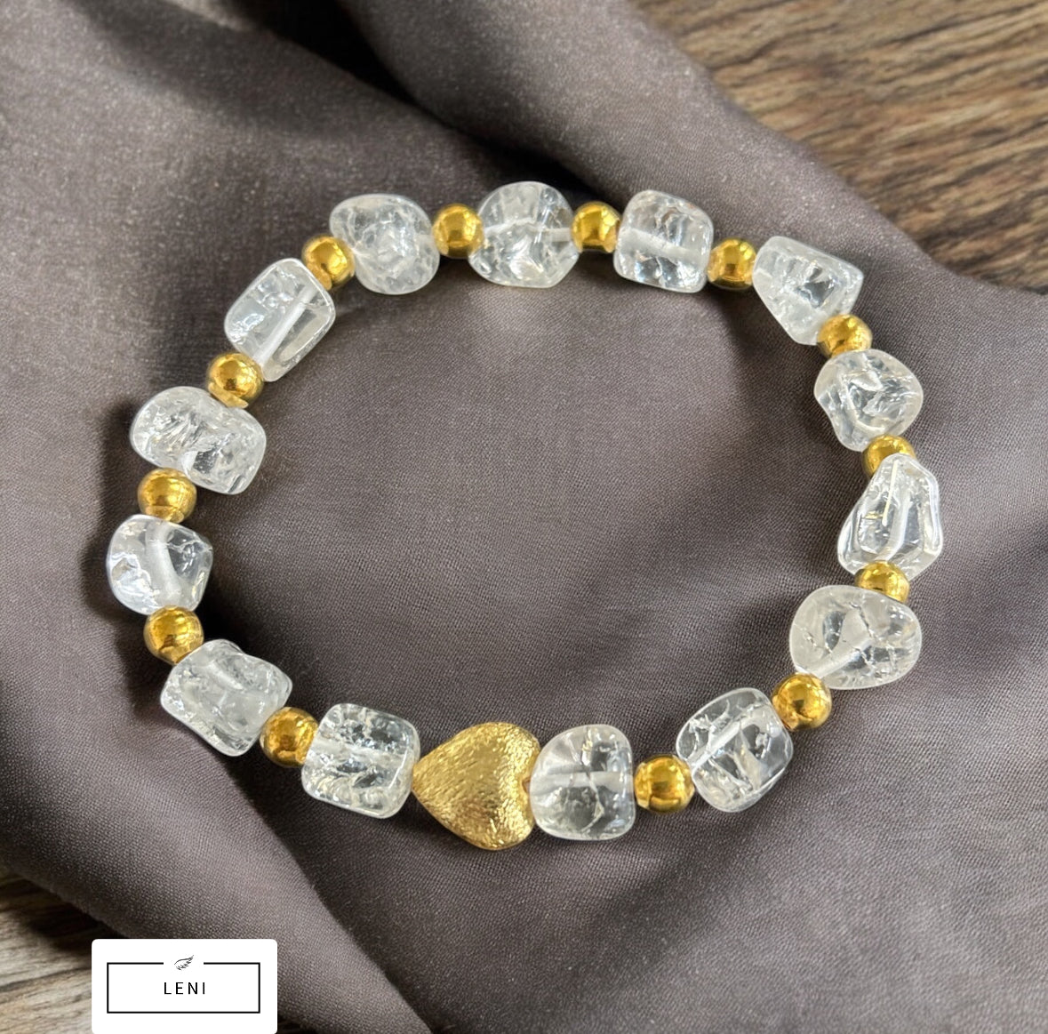 Edelstein Bergkristall Armband