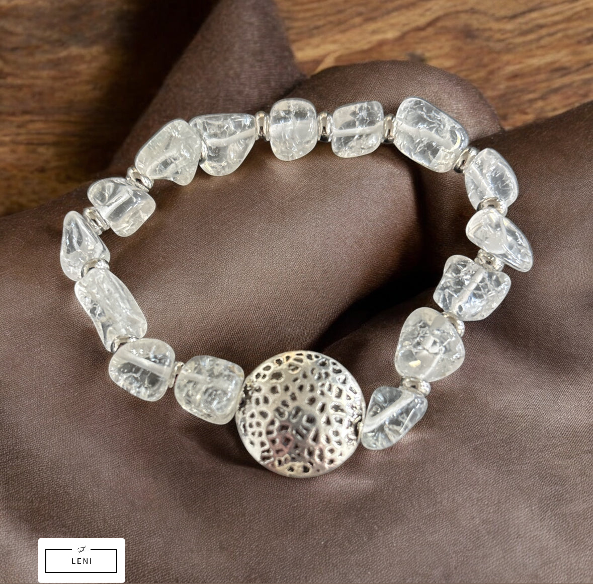 Edelstein Bergkristall Armband