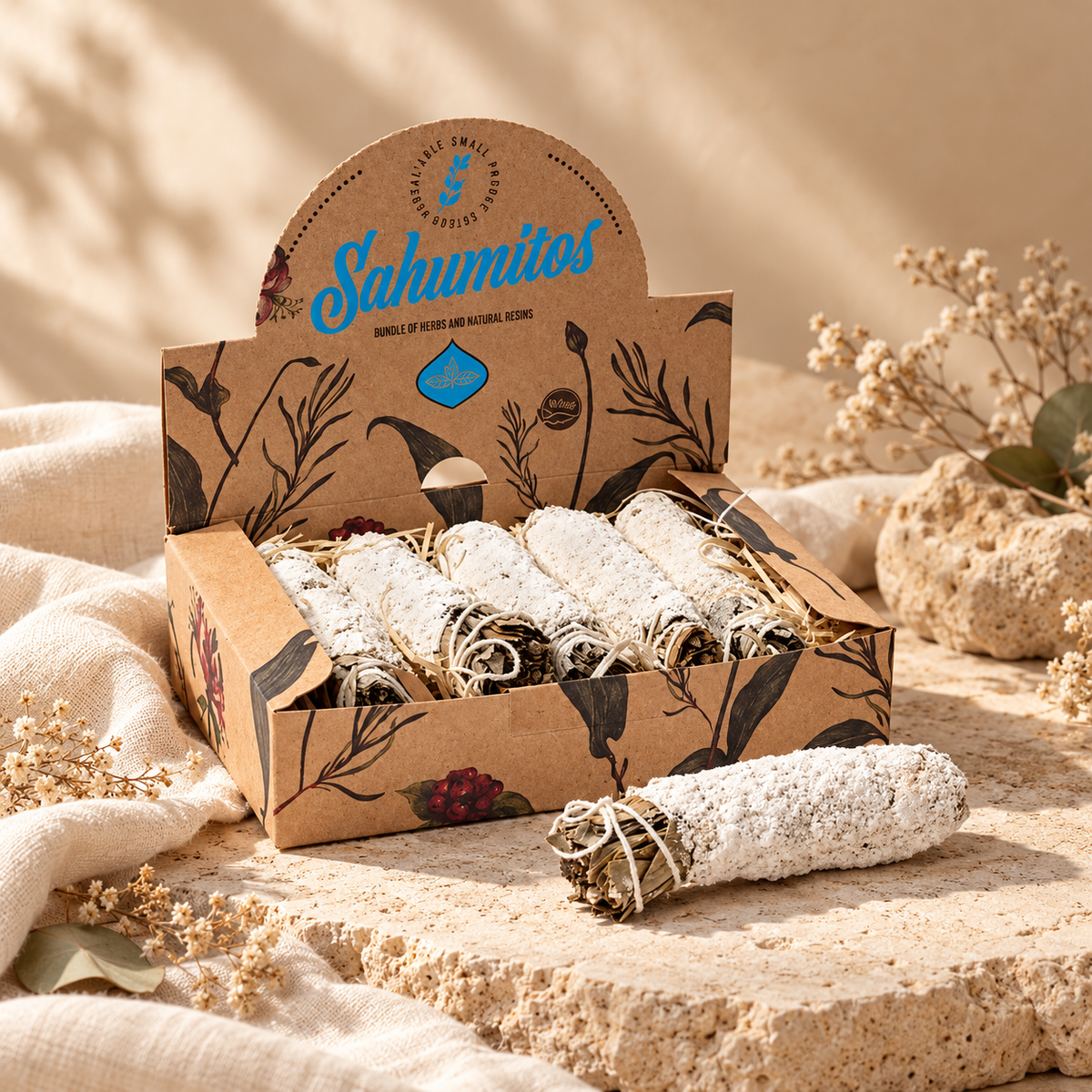 Sagrada Madre Sahumito Yagra white – Natürliches Räucherbündel | 1 Stück