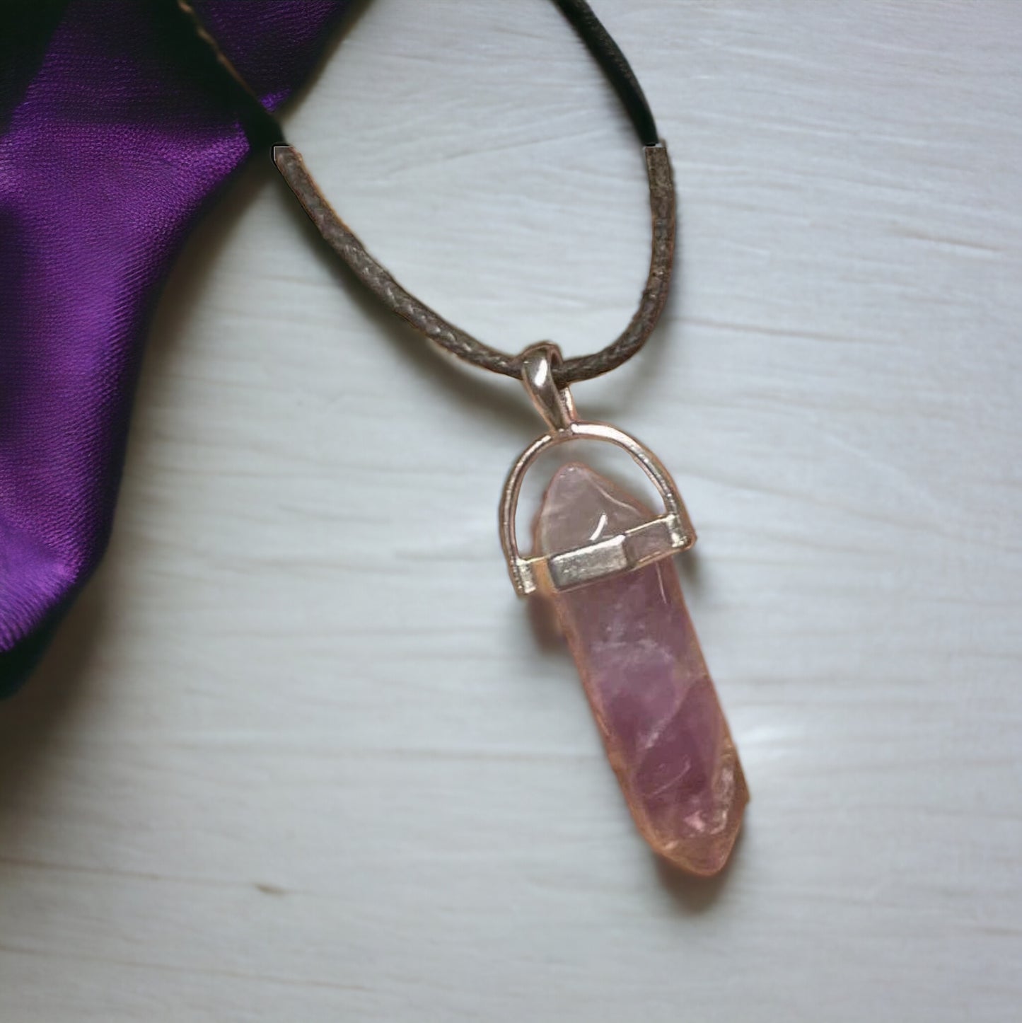 Edelstein Amethyst Anhänger Obelisk