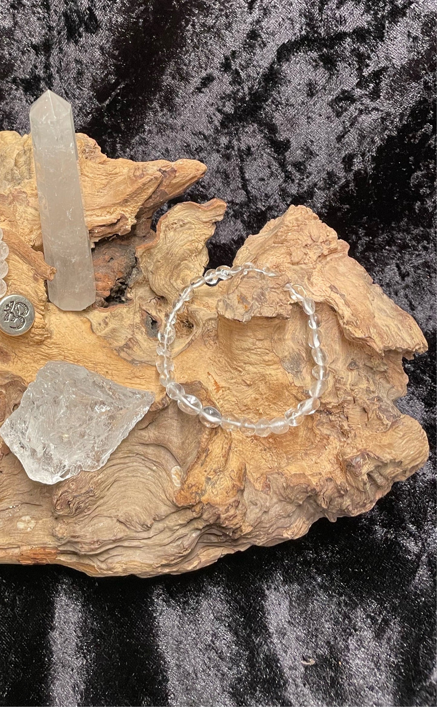 Edelstein Bergkristall Armband Nuggets