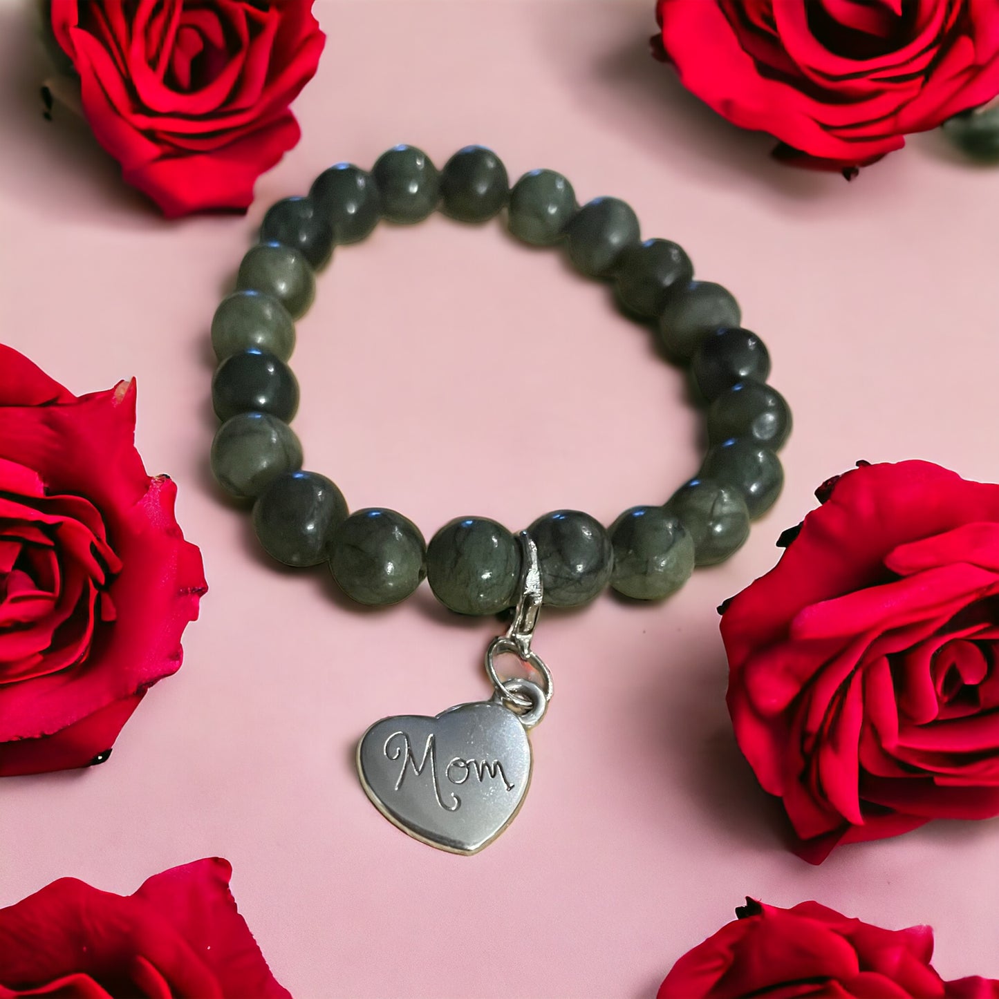 Edelstein Jade Armband Mom