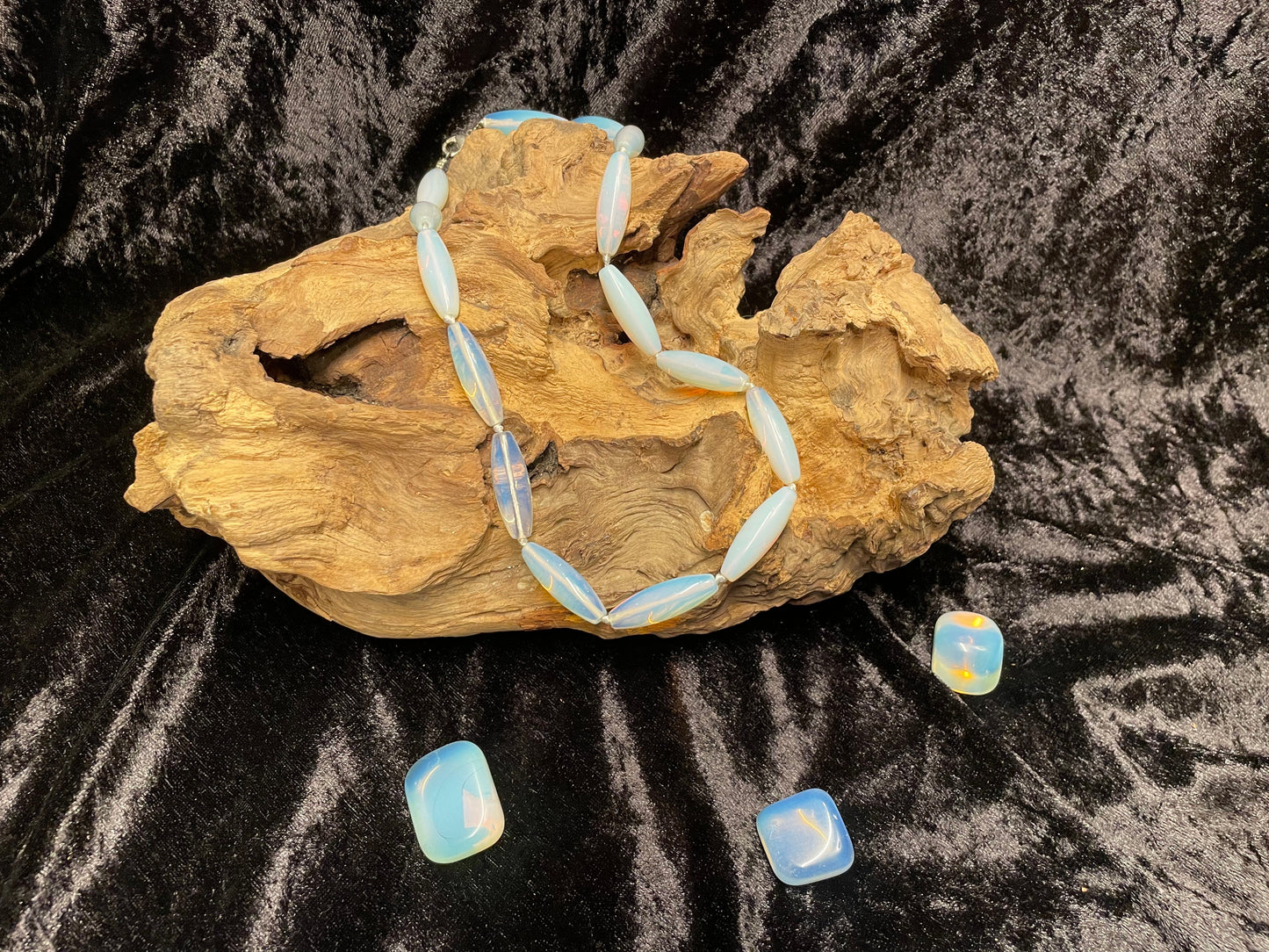 Edelstein Opalit Kette