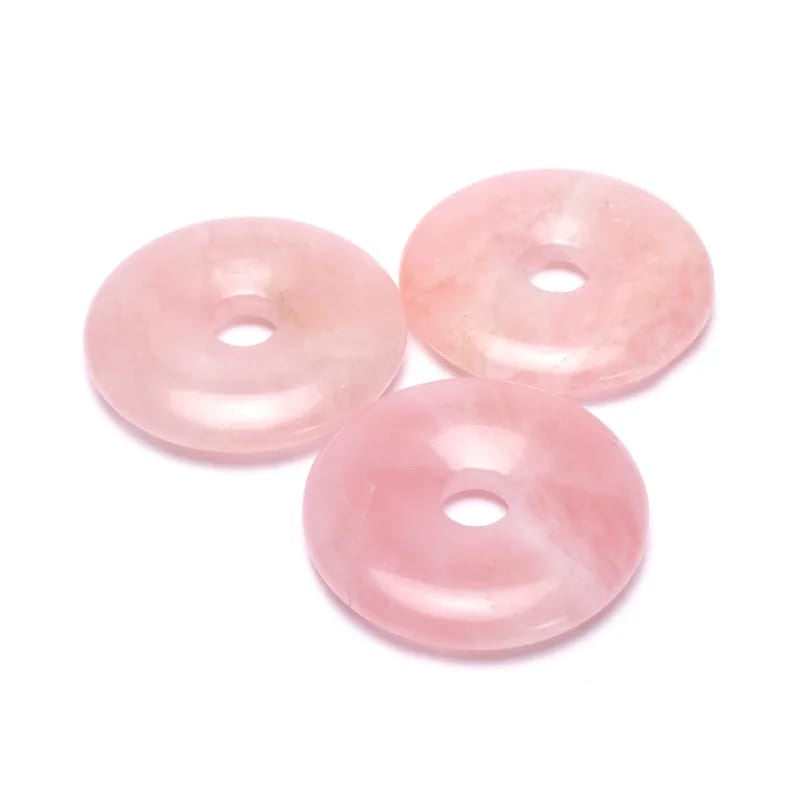 Edelstein Rosenquarz Donut
