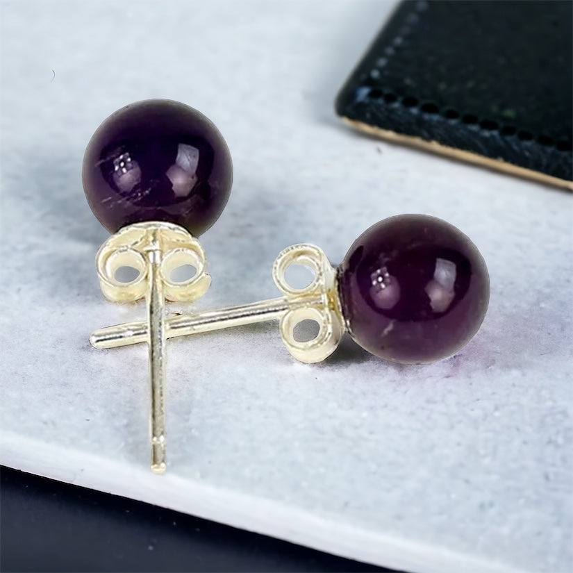 Amethyst Ohrstecker 925er Silber