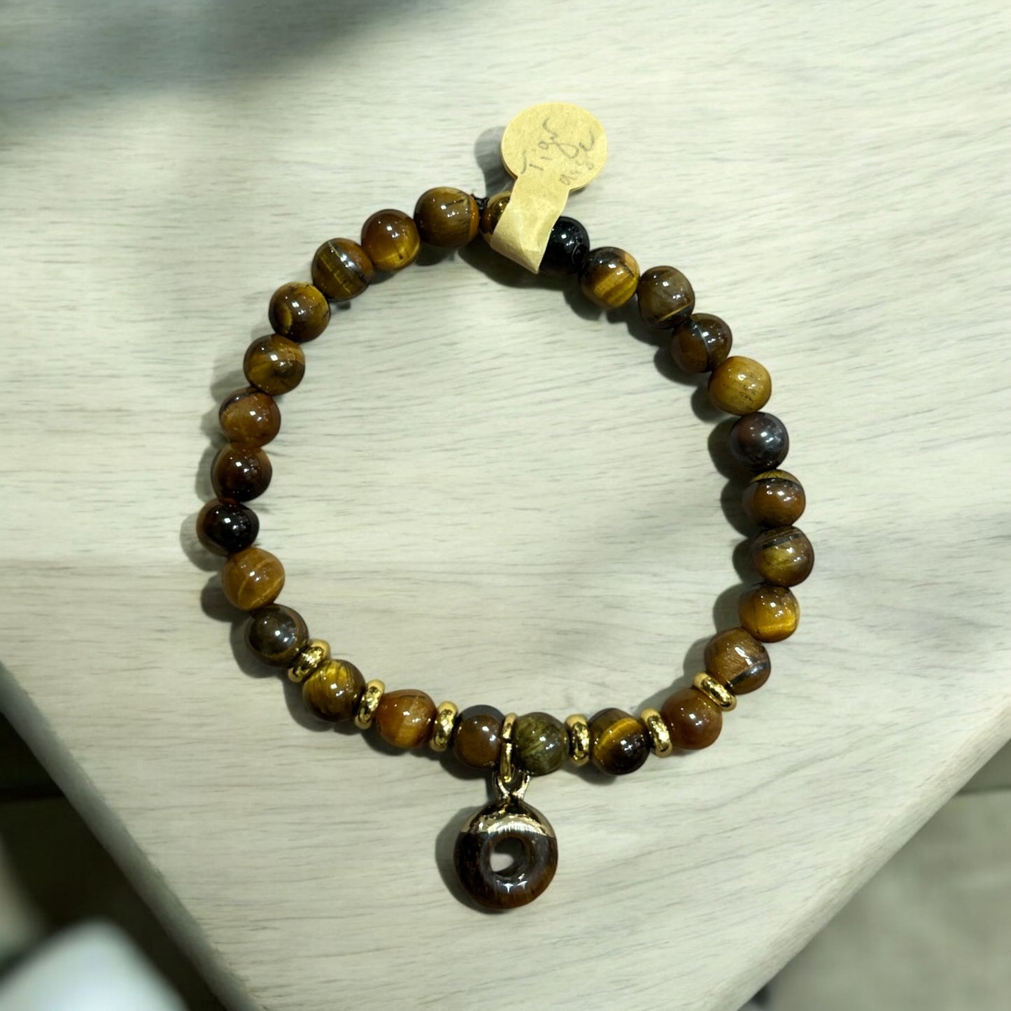 Edelstein Tigerauge Armband mit Anhänger