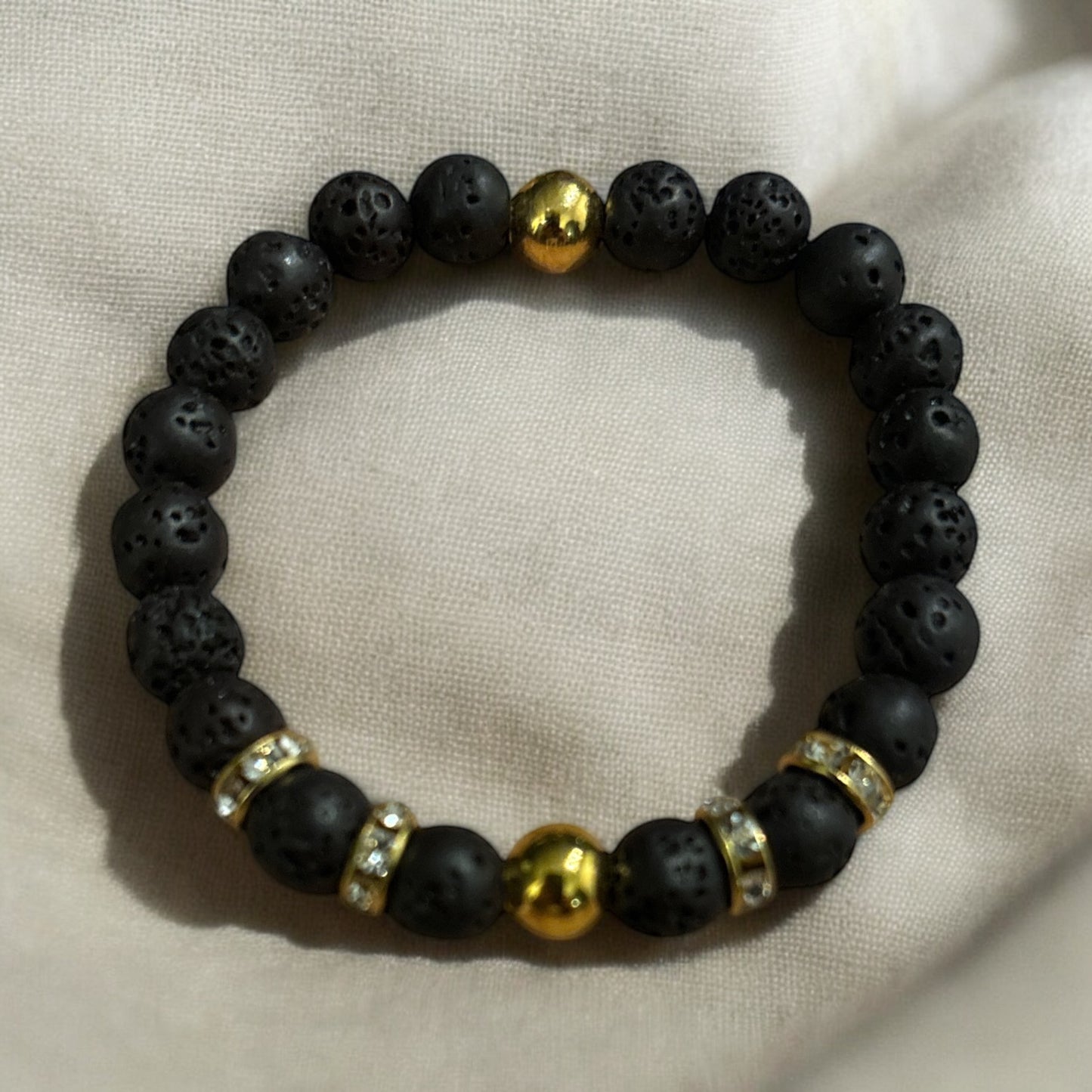 Edelstein Lavastein Armband