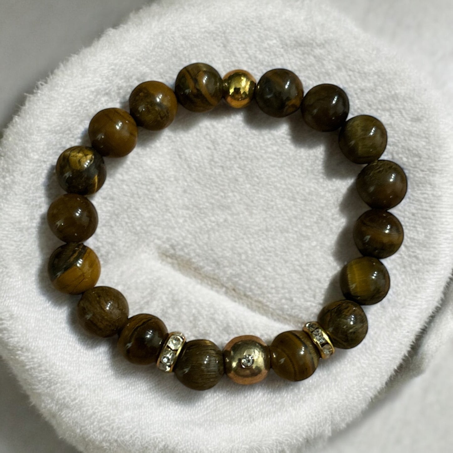 Edelstein Tigerauge Armband