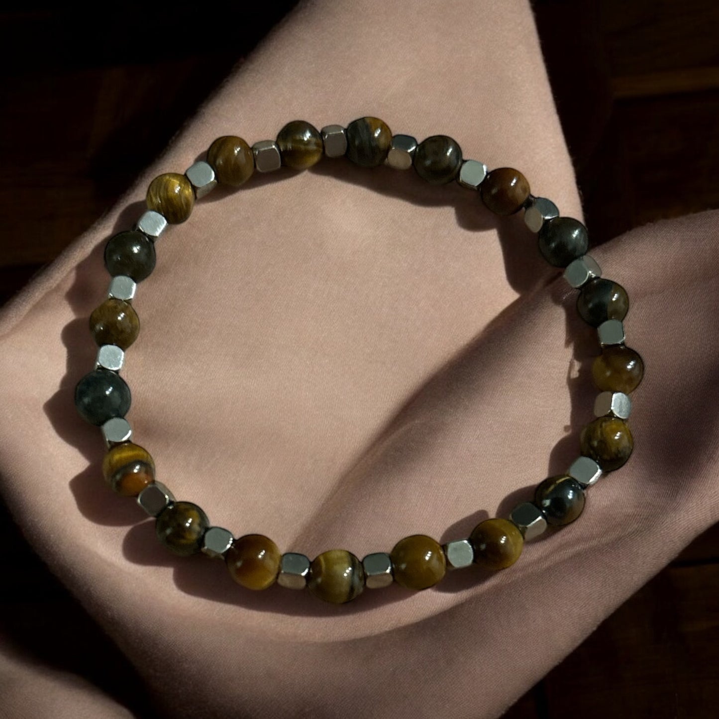 Edelstein Tigerauge Armband