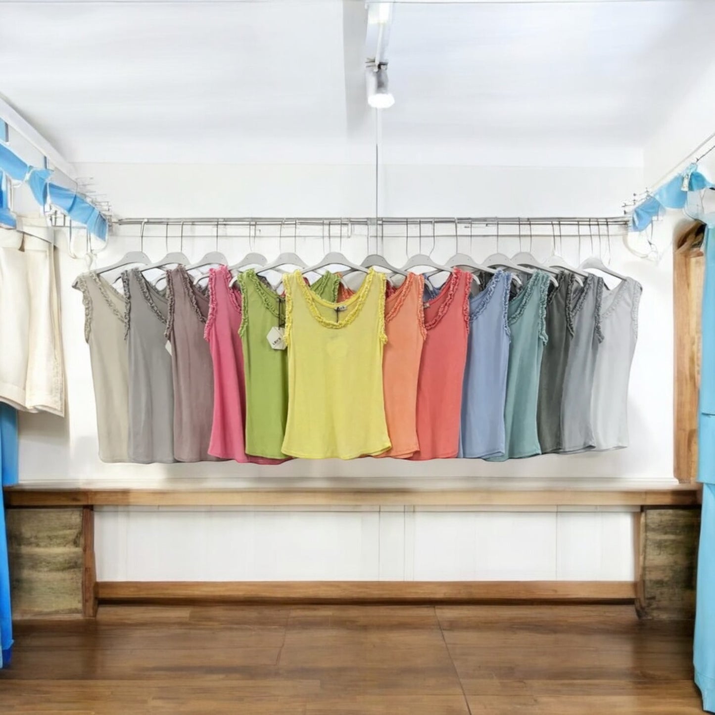 Baumwoll Tops „used look“