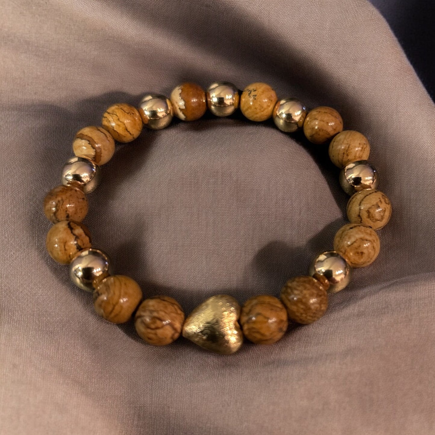 Edelstein Landschaftsjaspis Armband in verschiedenen Designs