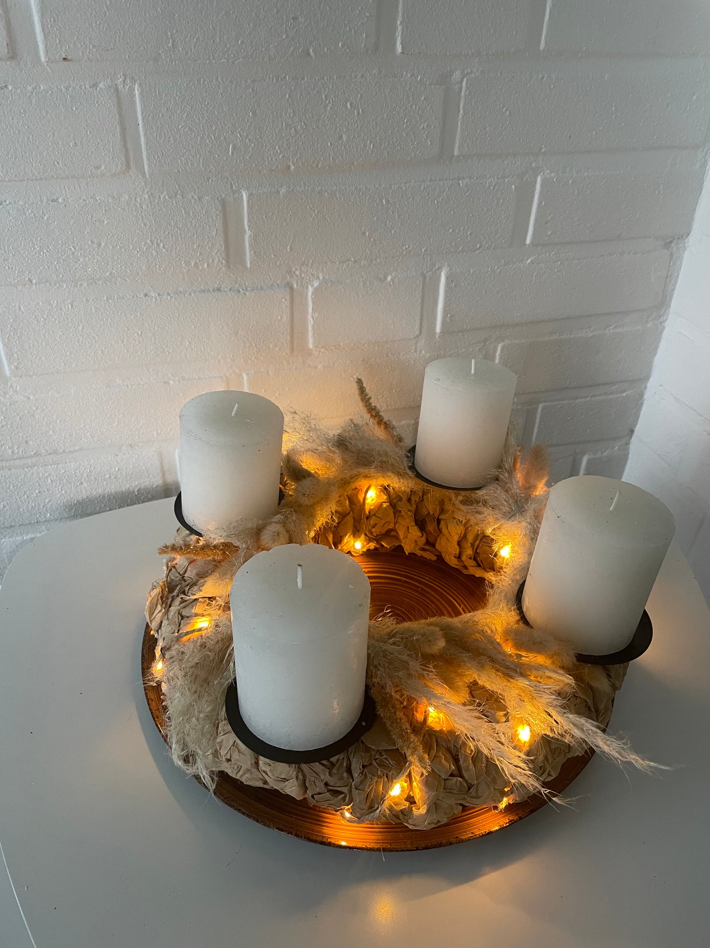 Weihnachten Deko Adventskranz Boho