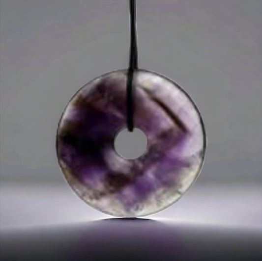 Edelstein Amethyst Anhänger Donut