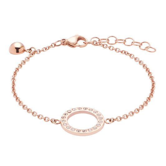 Energetix zartes Armband, roségold mit funkelnden Eyecatcher