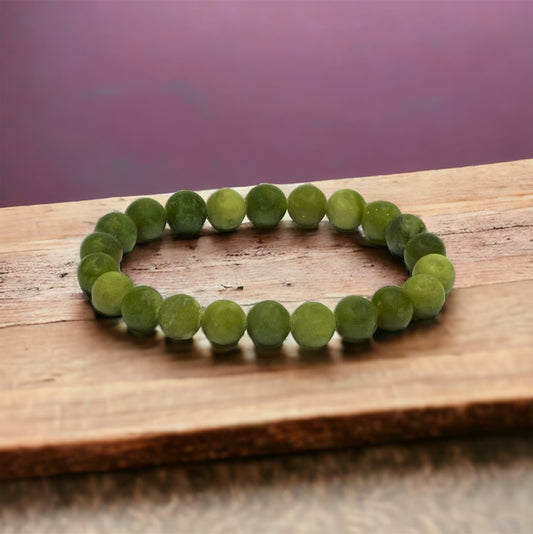 Edelstein Jade, Xinji Jade Mala Armband