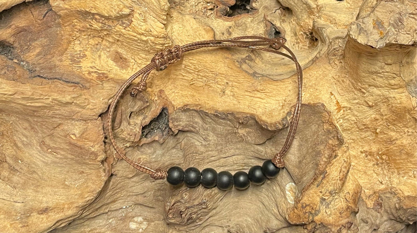 Edelstein Obsidian Armband