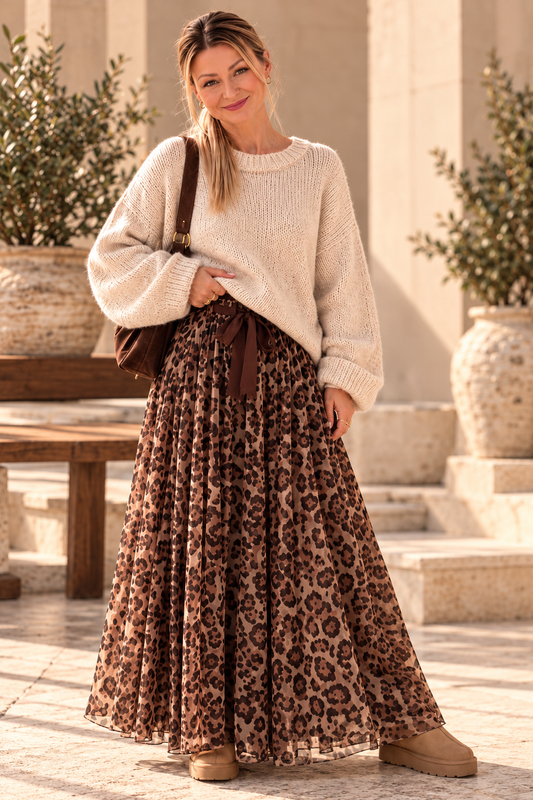 Tüllrock mit Leo-Print – Femininer Look mit Wow-Effekt 🤎