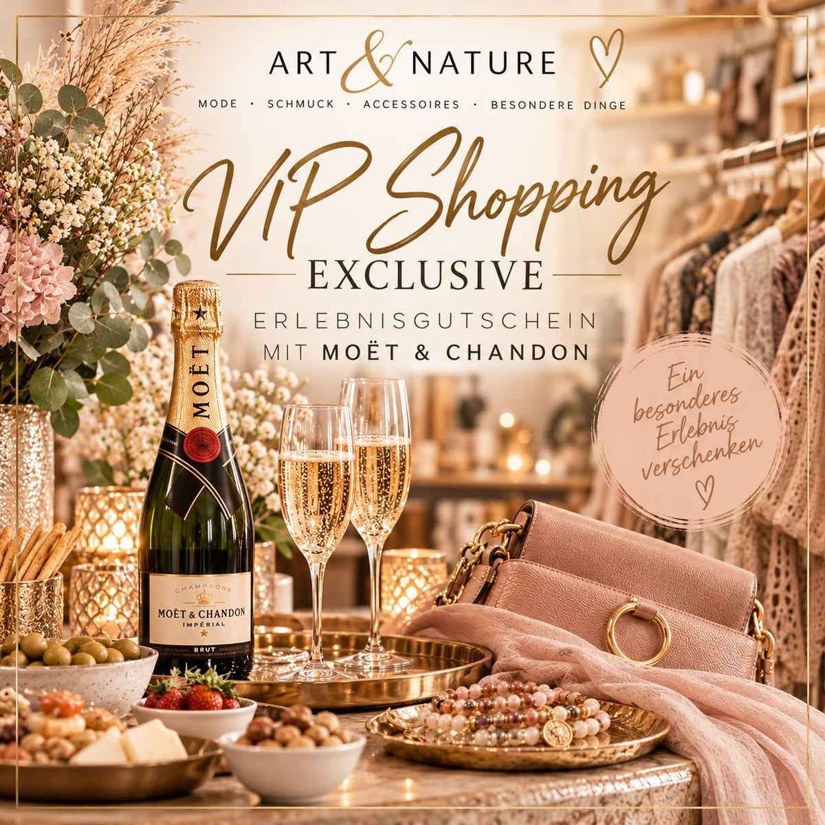 🥂 VIP Shopping Exclusive mit Moët & Chandon – 69 € pro Person